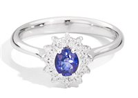 Anello Recarlo Donna in Oro bianco Zaffiro 0.53 Ct R77CC001/ZB-14 - R77CC001/ZB-14